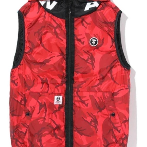 NWOT AAPE MEN'S THINSULATE REVERSIBLE PADDED SHELL JACKET‎ - Picture 4 of 13